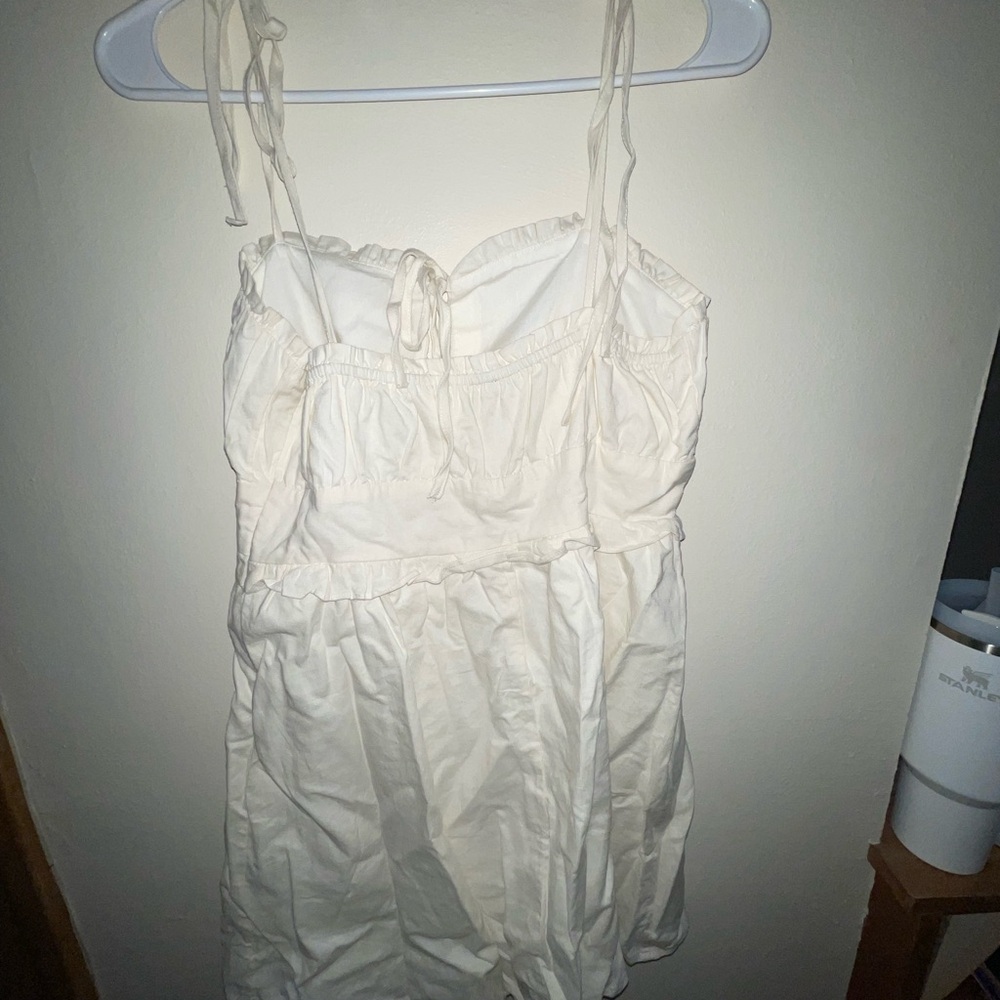 New Cream Sleeveless Dress